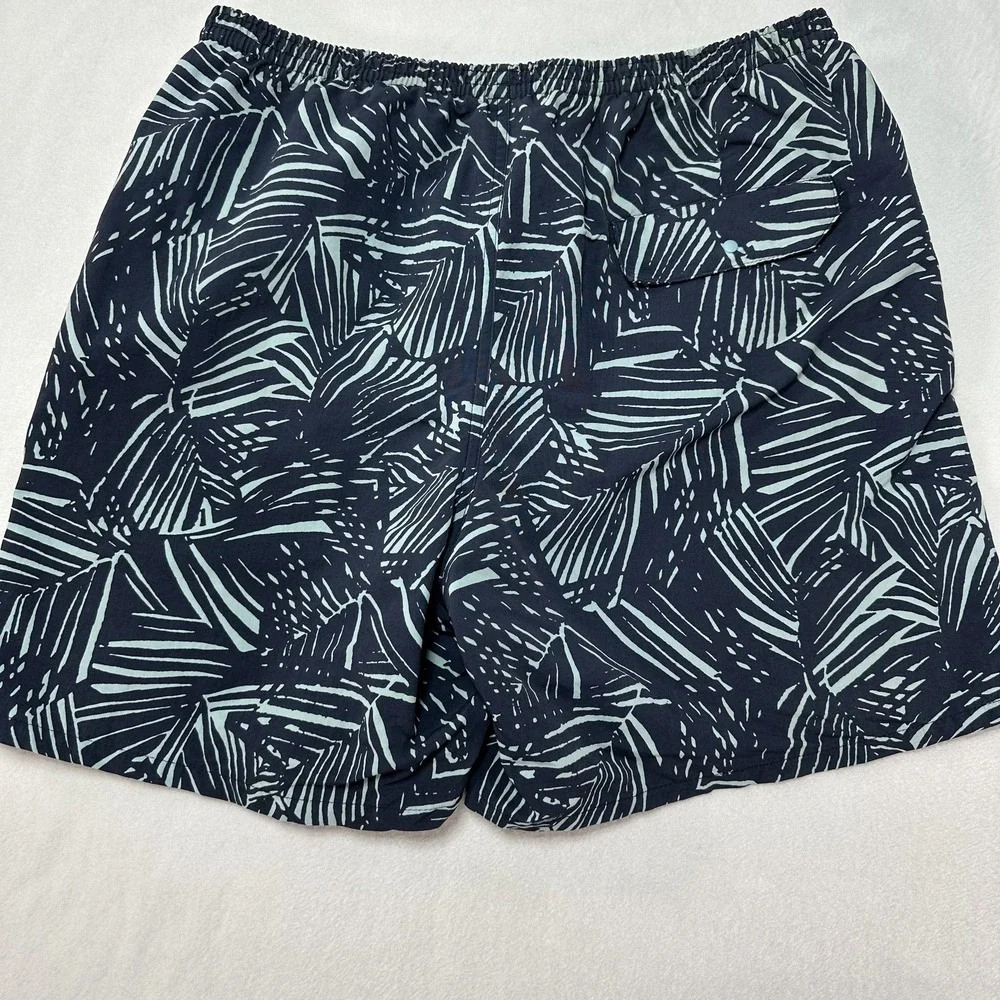 Patagonia Baggies Shorts Men's Large Swim Trunks Palm Leaf Drawstring‎ Pockets